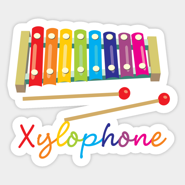 Xylophone Sticker by evisionarts